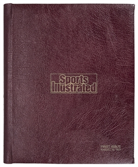 1954 Sports Illustrated High Grade First Issue Dated August 16th, 1954, in Commemorative Leather Presentation Binder (Sports Illustrated COA)